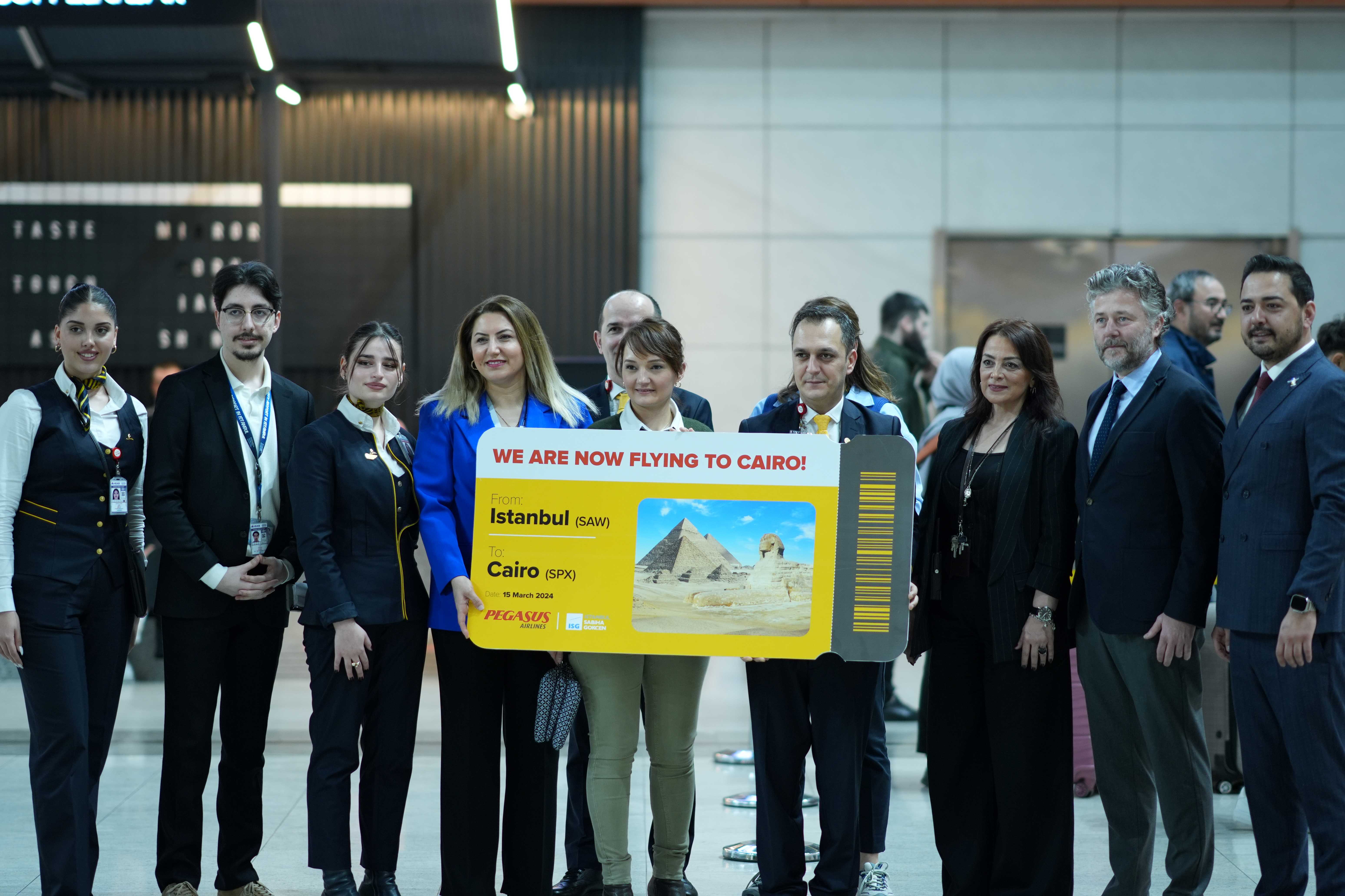 İstanbul Sabiha Gökçen, Kahire Sphinx Uçuşları Başladı